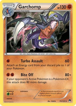 Garchomp 070/122 - XY  BREAKpoint Reverse Holofoil