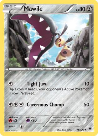 Mawile 078/122 - XY  BREAKpoint Reverse Holofoil