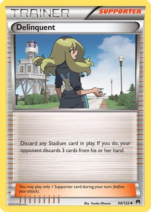 Delinquent 098/122 - XY  BREAKpoint Reverse Holofoil