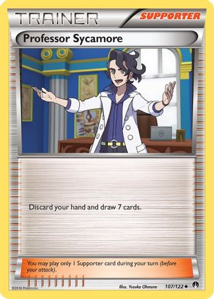 Professor Sycamore 107/122 - XY  BREAKpoint Reverse Holofoil