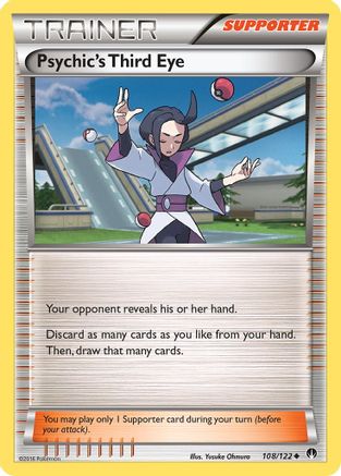 Psychic's Third Eye 108/122 - XY  BREAKpoint Reverse Holofoil