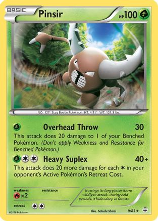 Pinsir 009/83 - Generations Reverse Holofoil