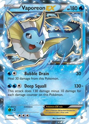 Vaporeon EX 024/83 - Generations Holofoil
