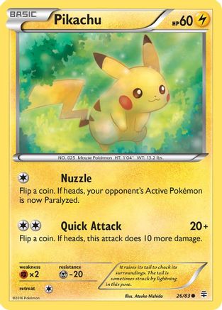 Pikachu 026/83 - Generations Reverse Holofoil