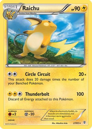 Raichu 027/83 - Generations Reverse Holofoil