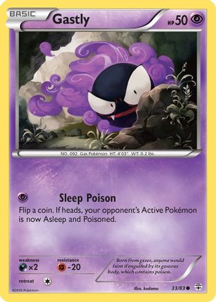 Gastly 033/83 - Generations Reverse Holofoil