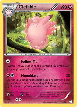 Clefable 051/83 - Generations Reverse Holofoil