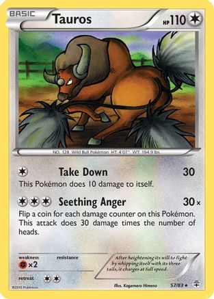 Tauros 057/83 - Generations Reverse Holofoil
