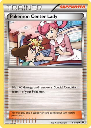 Pokemon Center Lady 068/83 - Generations Reverse Holofoil