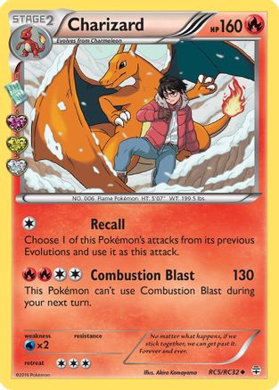 Charizard RC5/RC32 - Generations Radiant Collection Holofoil