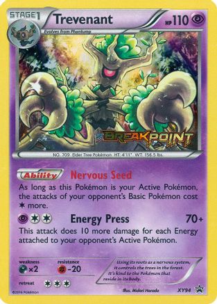 Trevenant (Prerelease) XY94/211 - XY Promos Holofoil