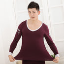Men's tights Modal basic round neck thermal underwear set