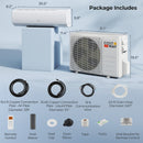 11500 BTU 115V Mini Split Air Conditioner and Heater Pump System Wifi Enabled