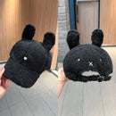 Cute Fluffy Bear Ears Winter Hat