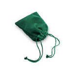 Suedecloth Dice Bag (Large): Green