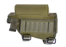 Adjustable Tactical Rifle Buttstock Cheek Rest & Ammo Pouch