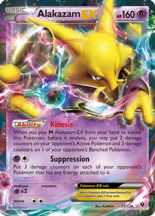 Alakazam EX 025/124 - XY  Fates Collide Holofoil