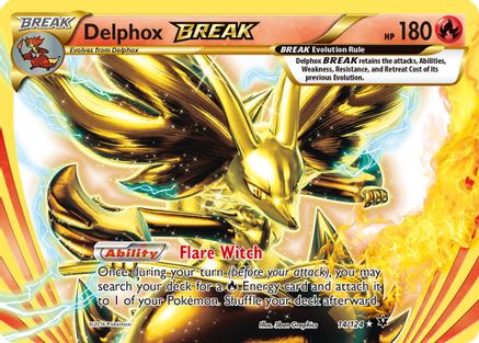 Delphox BREAK 014/124 - XY  Fates Collide Holofoil