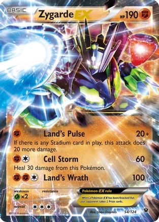 Zygarde EX 054/124 - XY  Fates Collide Holofoil