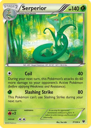 Serperior 007/124 - XY  Fates Collide Reverse Holofoil