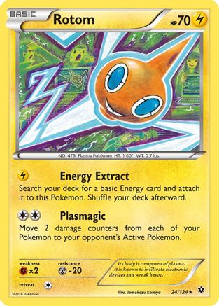 Rotom 024/124 - XY  Fates Collide Reverse Holofoil