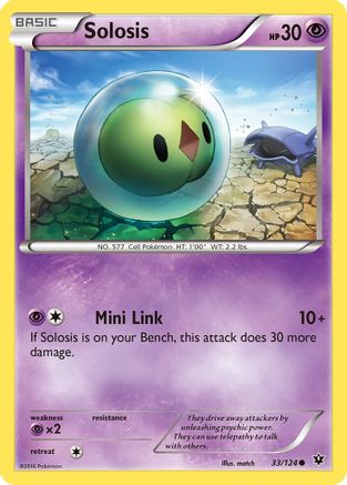 Solosis 033/124 - XY  Fates Collide Reverse Holofoil