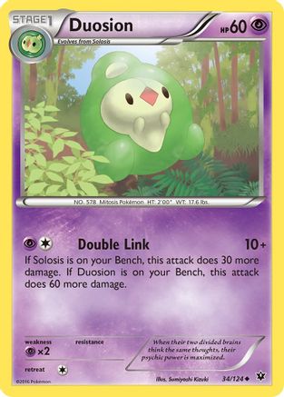 Duosion 034/124 - XY  Fates Collide Reverse Holofoil