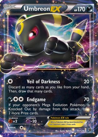 Umbreon EX 055/124 - XY  Fates Collide Holofoil