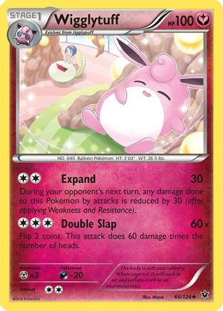Wigglytuff 066/124 - XY  Fates Collide Reverse Holofoil