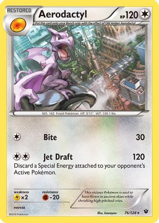 Aerodactyl 076/124 - XY  Fates Collide