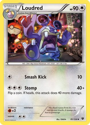Loudred 081/124 - XY  Fates Collide