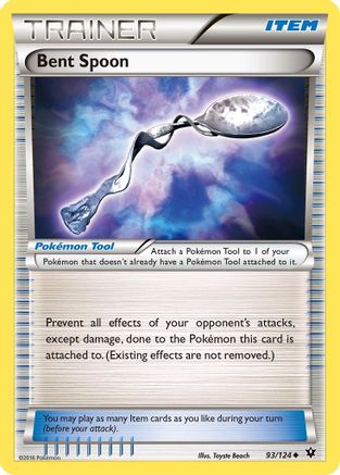 Bent Spoon 093/124 - XY  Fates Collide Reverse Holofoil