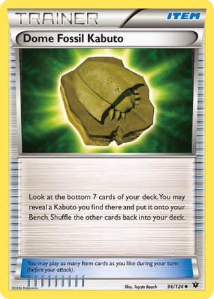 Dome Fossil Kabuto 096/124 - XY  Fates Collide