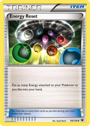 Energy Reset 098/124 - XY  Fates Collide