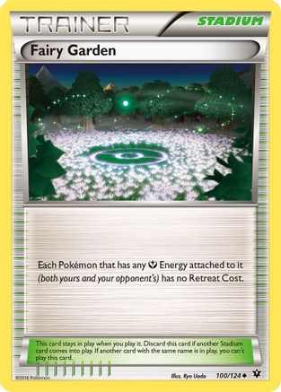 Fairy Garden 100/124 - XY  Fates Collide Reverse Holofoil