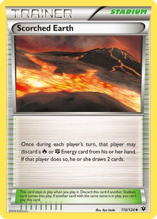 Scorched Earth 110/124 - XY  Fates Collide Reverse Holofoil