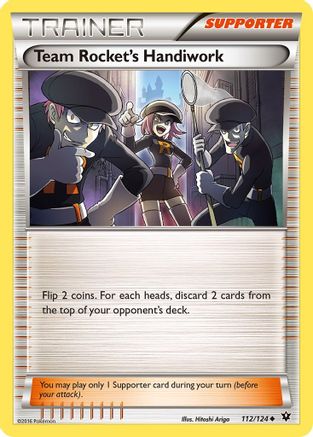 Team Rocket's Handiwork 112/124 - XY  Fates Collide Reverse Holofoil