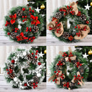 Christmas Pinecone Red Berries Wreath