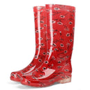 Women's Printed High Rubber Boots