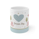 Dream Big Whale Octopus Heart Ocean Mug | Personalized Sea Name Gift