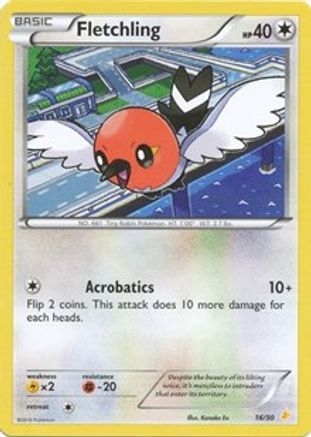 Fletchling 016 - XY Trainer Kit Pikachu Libre & Suicune