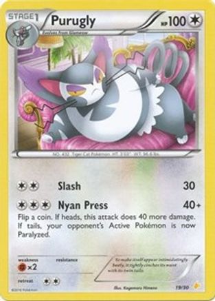Purugly 019 - XY Trainer Kit Pikachu Libre & Suicune