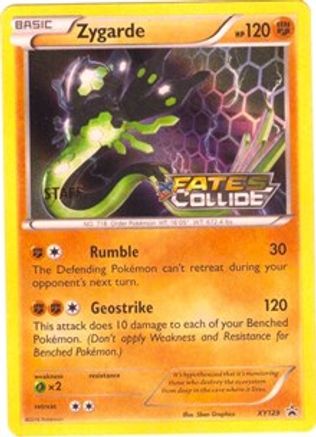 Zygarde (Prerelease) [Staff] XY129 - XY Promos Holofoil