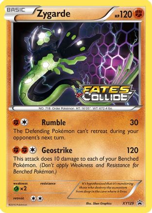 Zygarde (Prerelease) XY129/211 - XY Promos Holofoil