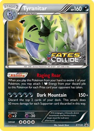 Tyranitar (Prerelease) XY130/211 - XY Promos Holofoil
