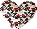 Pet, Dog Plush Heart or Bone Toy, "Mary Jane Group" (Available in different sizes, and 7 different pattern options!)
