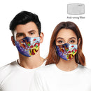 Santa Elk Digital Printing Double-layer Dust Mask