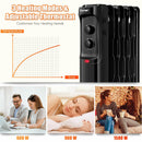 1500W Oil Filled Portable Radiator Space Heater with Adjustable Thermostat