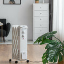 1500 W Oil-Filled Heater Portable Radiator Space Heater with Adjustable Thermostat