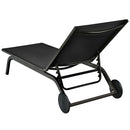 Aluminum Fabric Outdoor Patio Lounge Chair with Adjustable Reclining